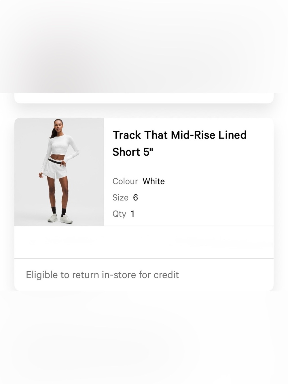 Lululemon Track That High-Rise Shorts White New Without Tags Size 6